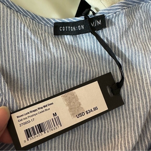 Cotton On Lucia Strappy Wrap Midi Dress NWT Size Medium - Picture 11 of 16